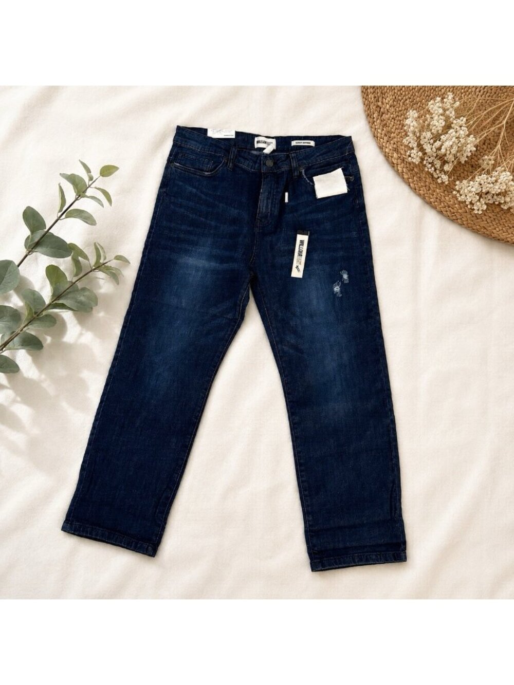 William Rast High-Rise Slouchy Boyfriend Jeans Dark Wash Womens Size 29 New